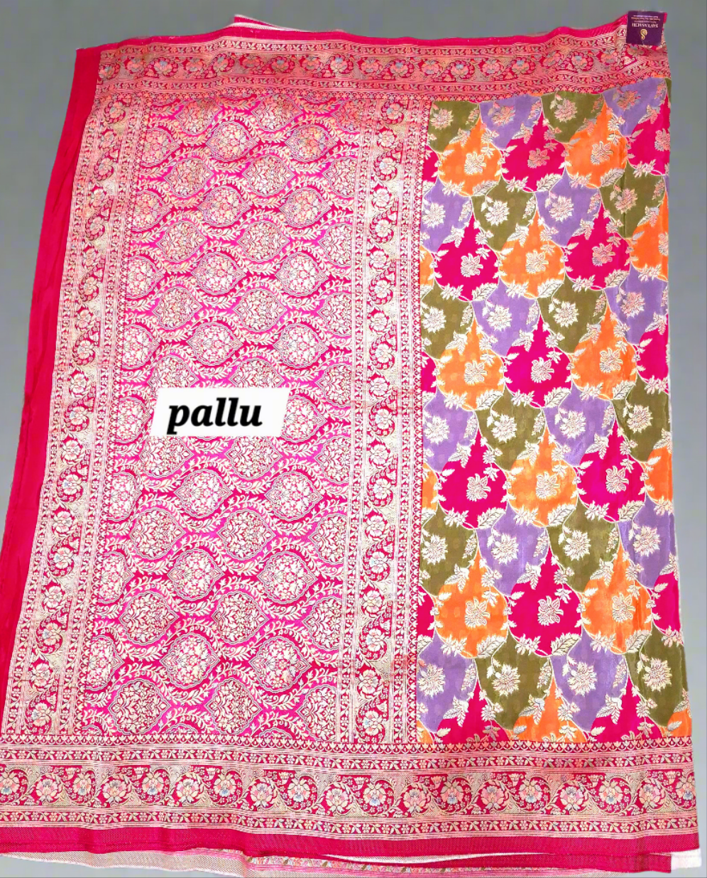 Pure Crepe Silk Rangkat Weaving Saree