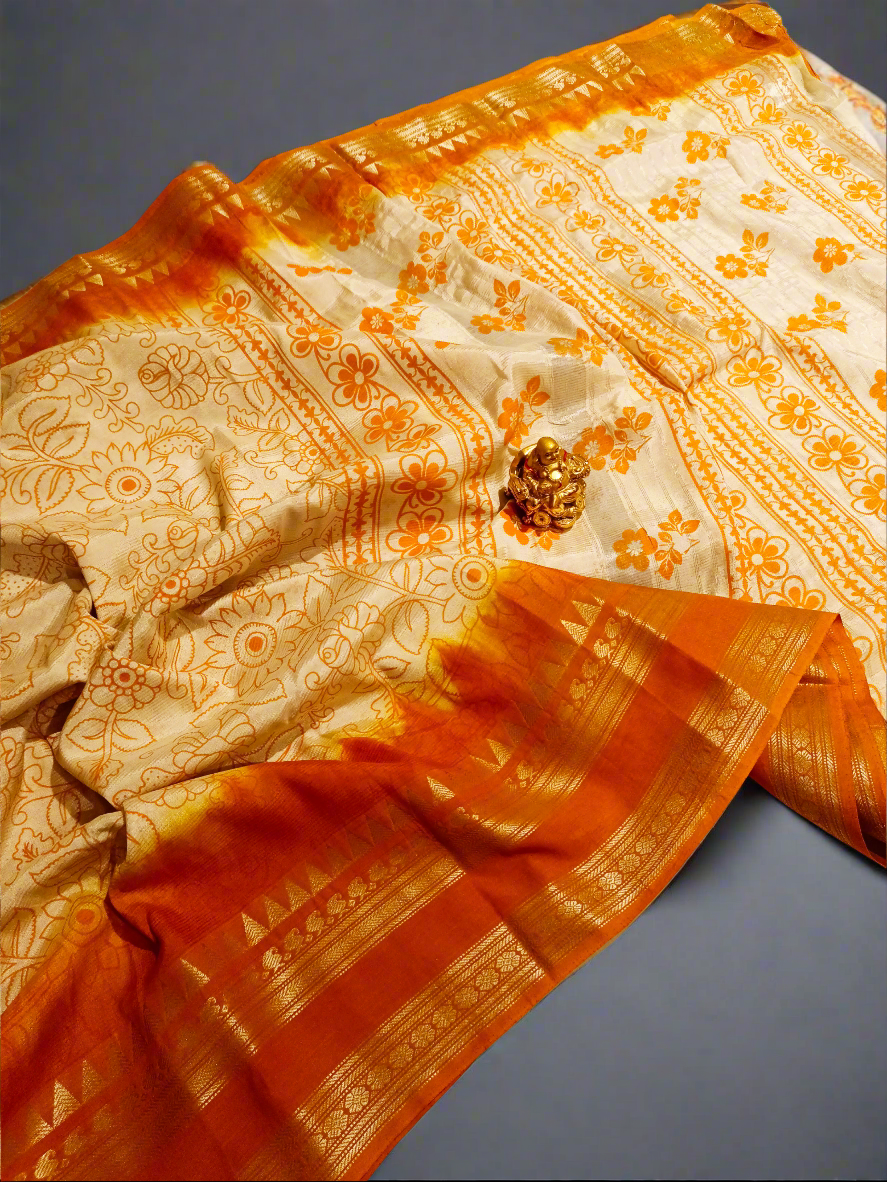 Mangalagiri Silk With Penkalmkari