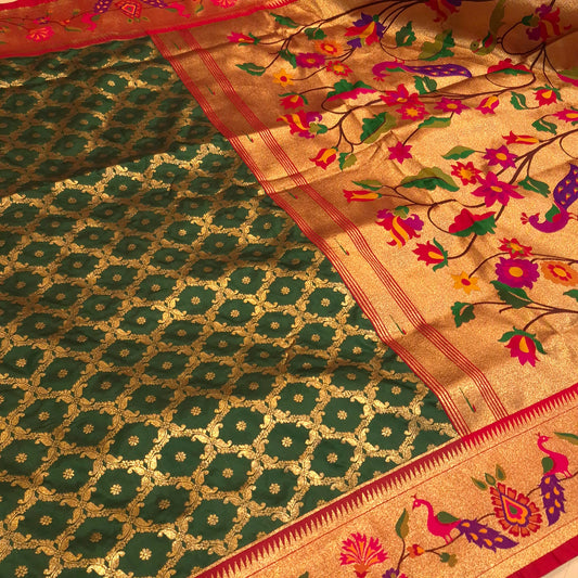 Paithani Banaras Pattu Saree
