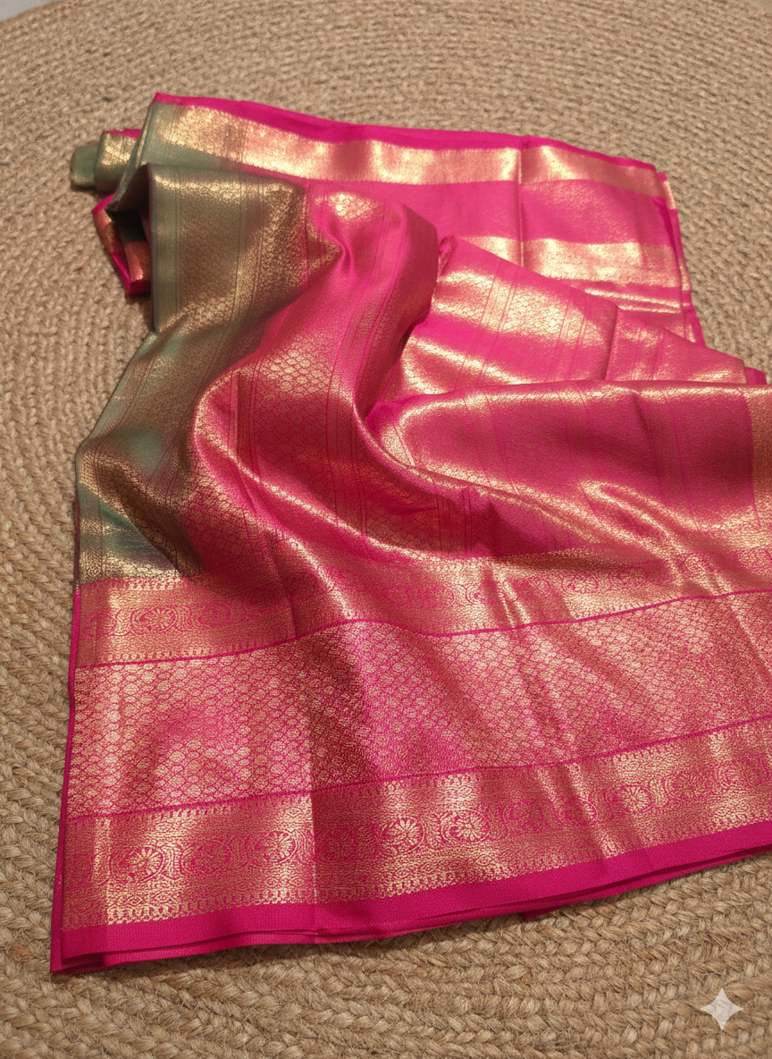 Vasundara Semi Kanchi Silk Saree