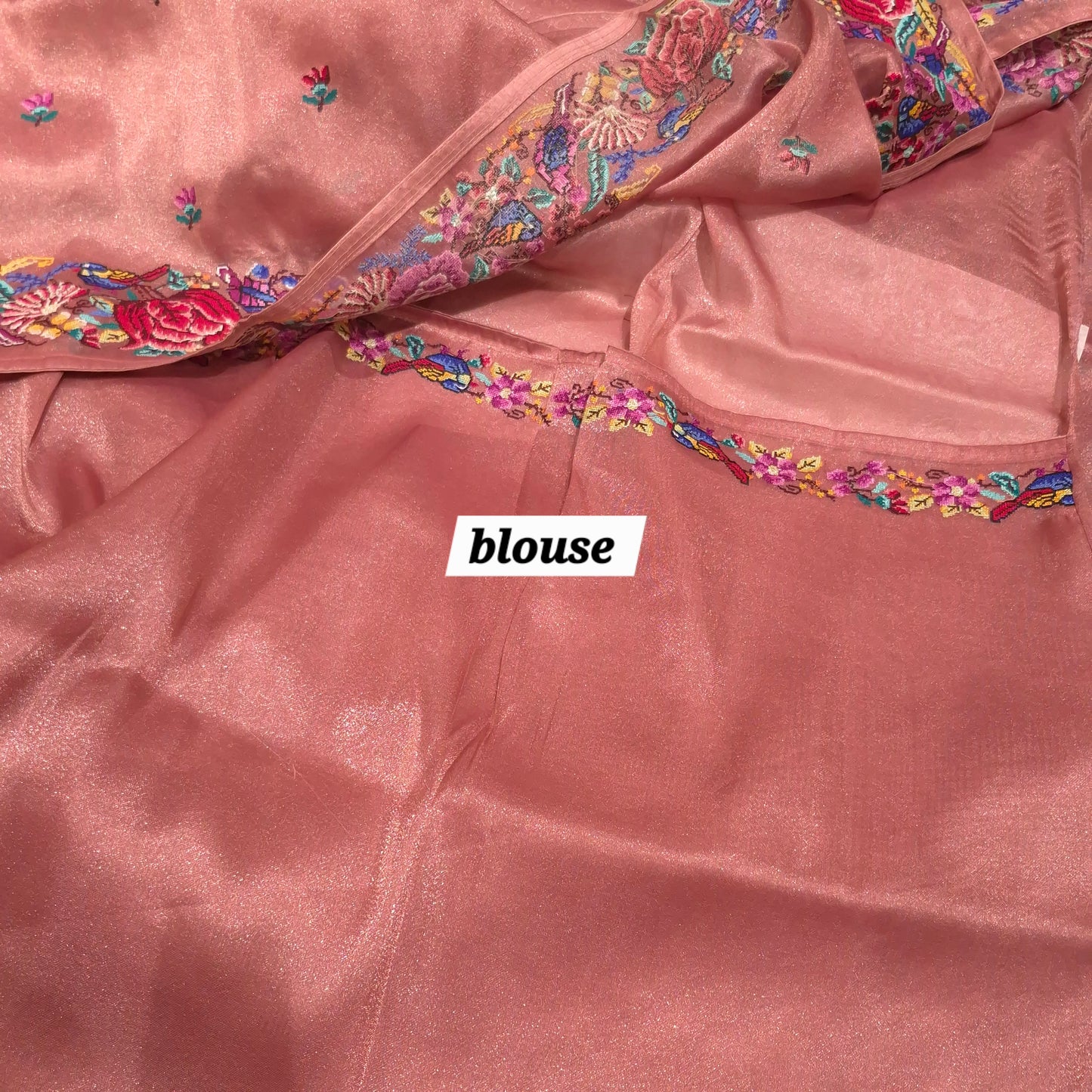 Exclusive Partywear Tissue Georgette Saree with Pitet Point work