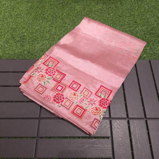 Exclusive Partywear Tissue Georgette Saree with Pitet Point work