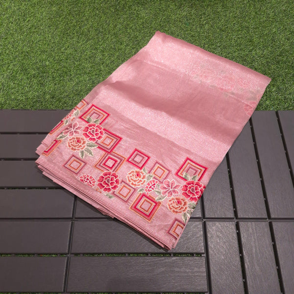 Exclusive Partywear Tissue Georgette Saree with Pitet Point work