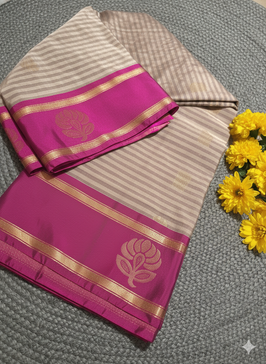 Vasundara Semi Soft Kanchi Silk Saree