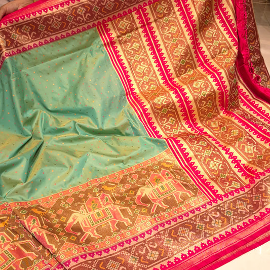 Exclusive Banarasi Silk saree with Patola Concept