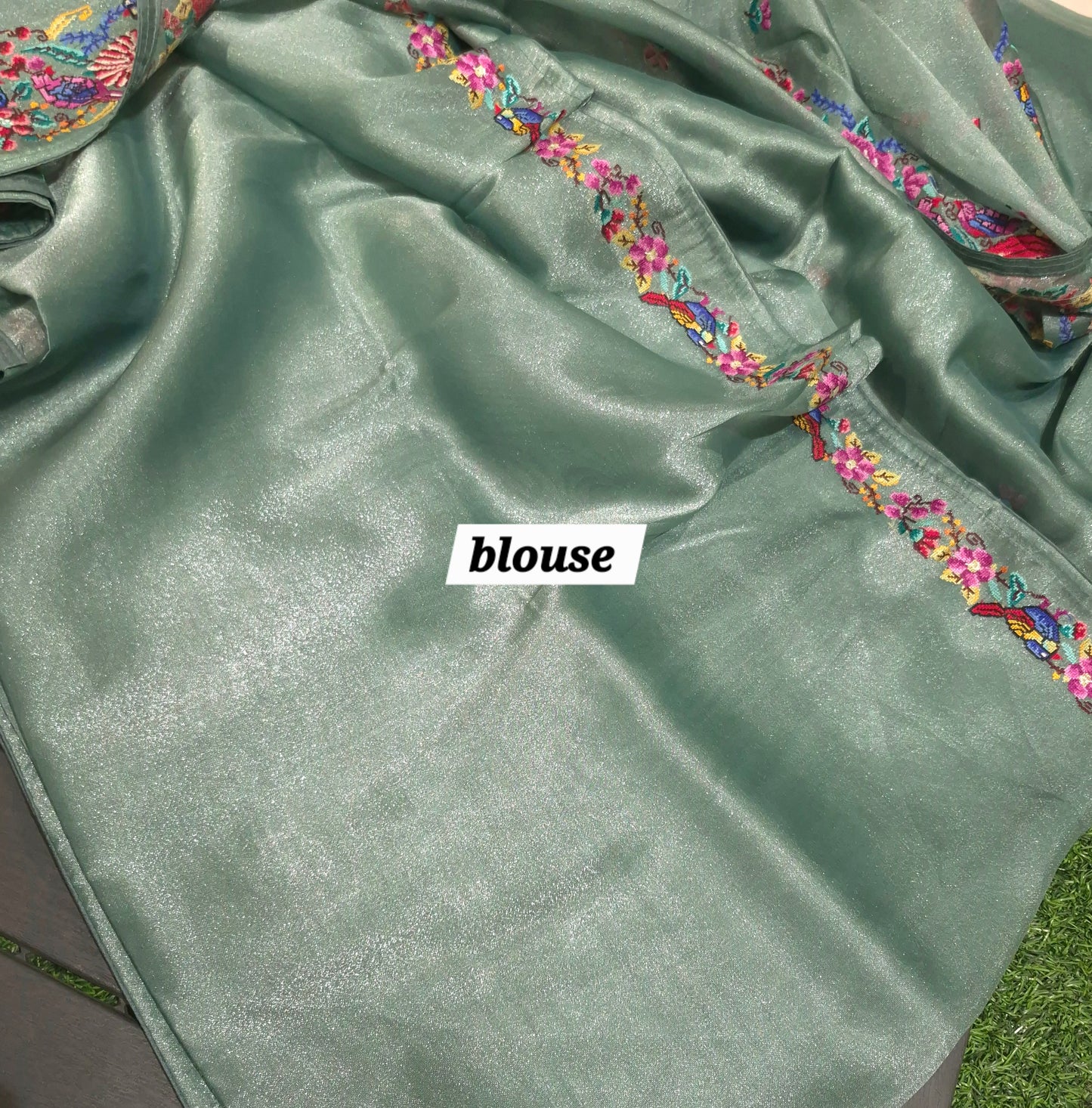 Exclusive Partywear Tissue Georgette Saree with Pitet Point work