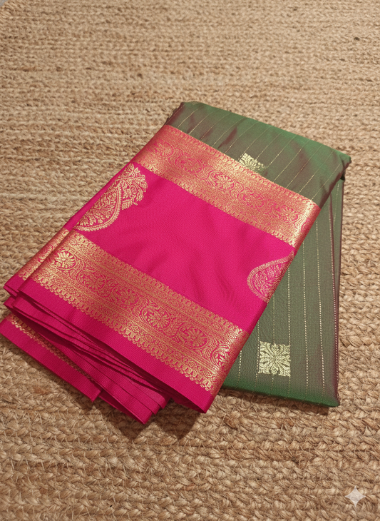 Vasundara Semi Kanchi Silk Saree