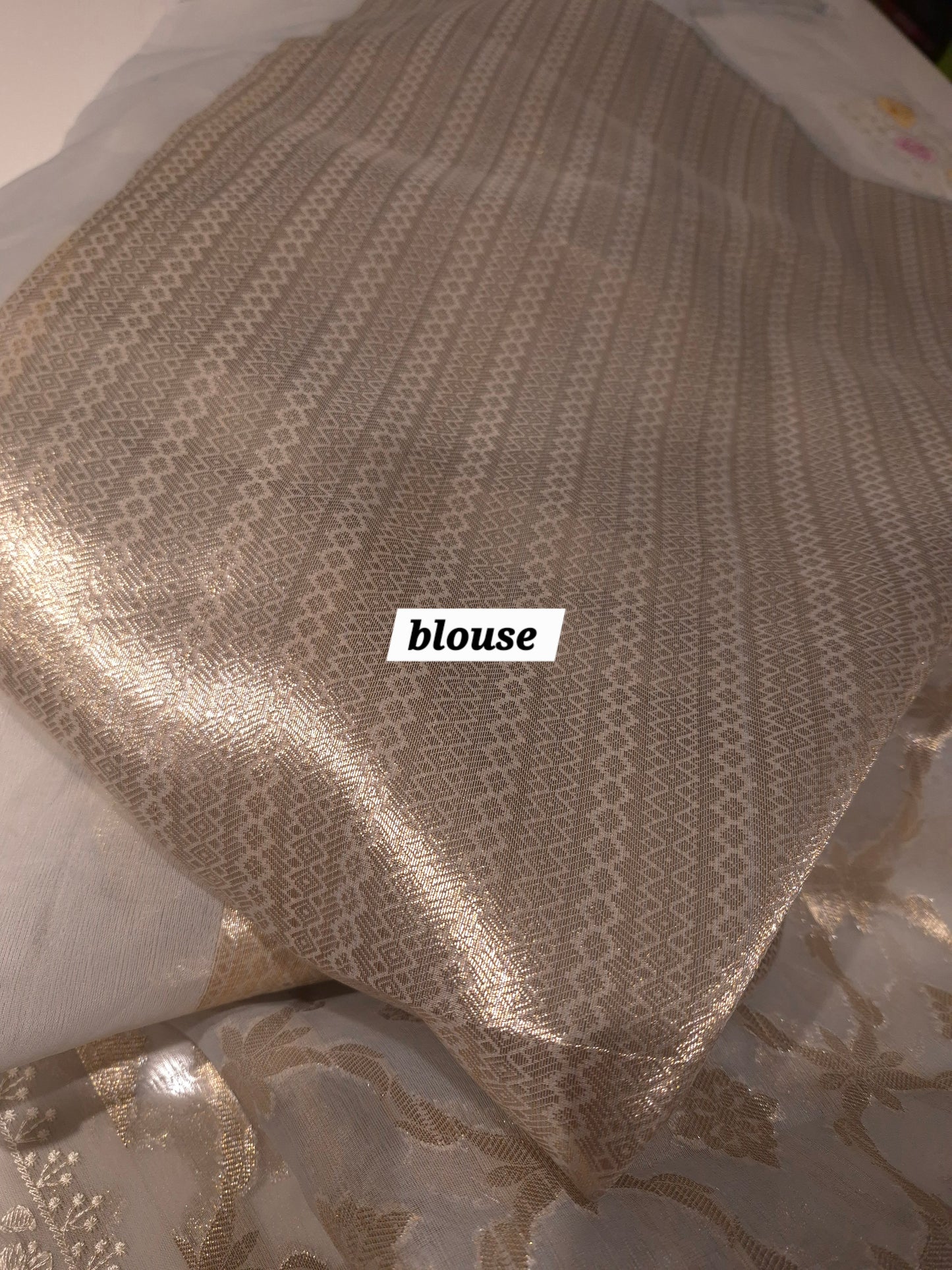 Party wear Kora weaving saree with beautiful embroidery borders