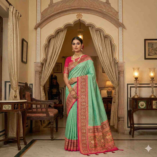 Exclusive Banarasi Silk saree with Patola Concept