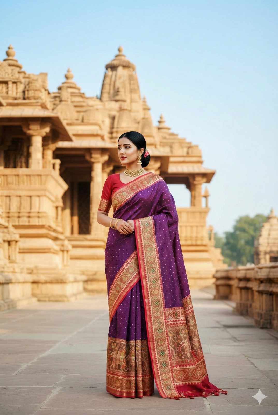 Exclusive Banarasi Silk Saree with Patola Concept