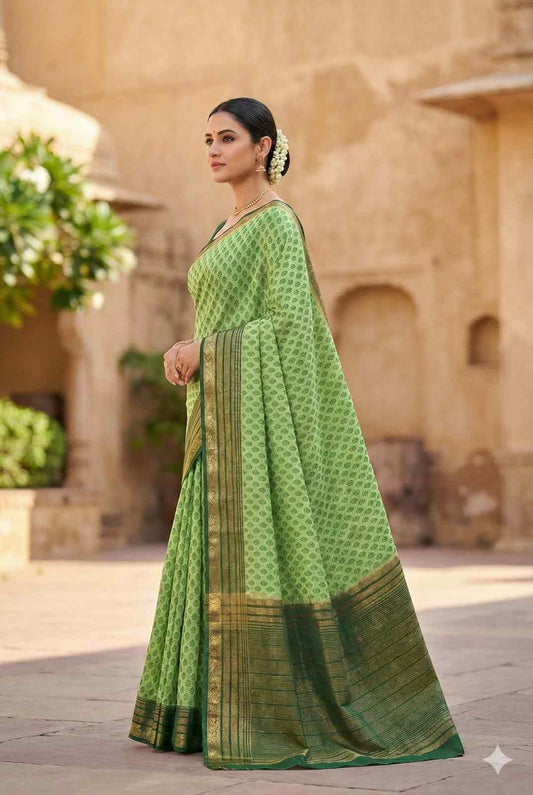 Exclusive Mysore Crepe Silk Saree