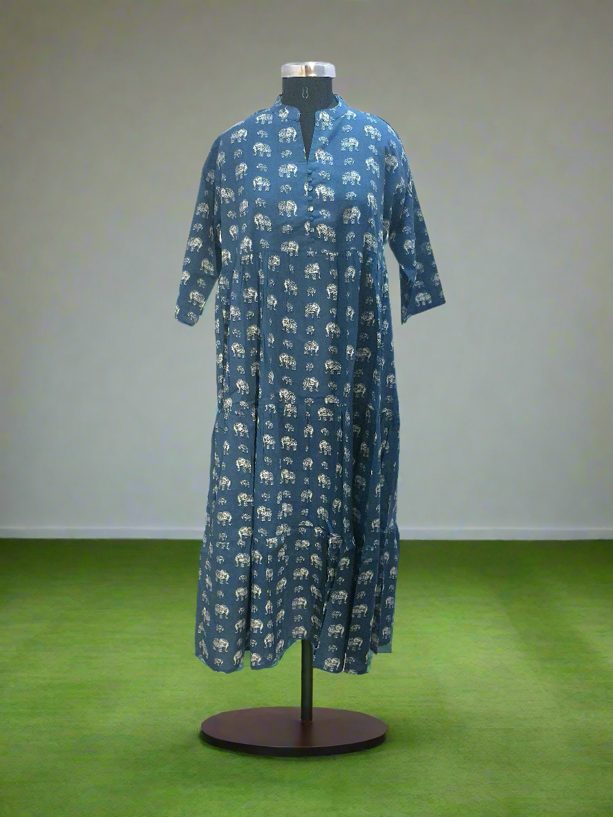 Mul Cotton Frock with a pocket