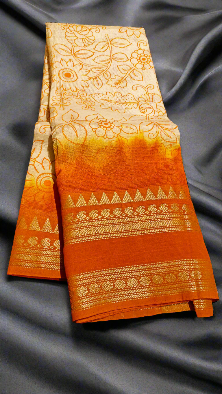 Mangalagiri Silk With Penkalmkari