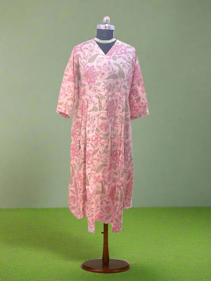Mul Cotton Frock with a pocket