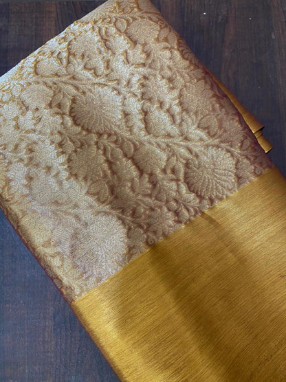 Celebrity Inspired Banarasi Soft Silk with Rich Gold Borders