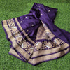 Pure Banarasi Mashru Silk Saree with  grand silver n gold weaving