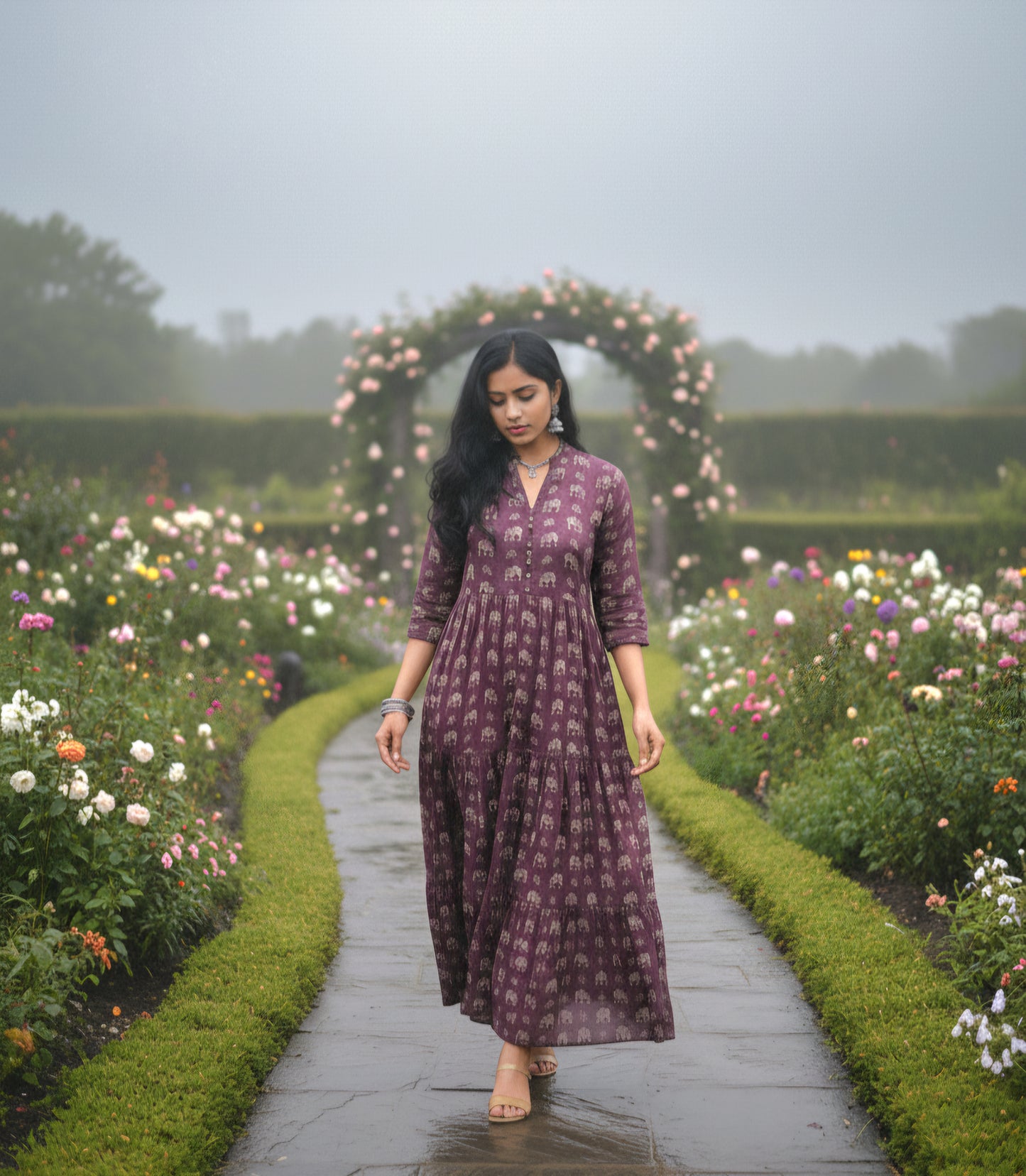 Mul Cotton Frock with a pocket