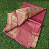 Pure Banarasi Mashru silk with grand silver n gold weaving