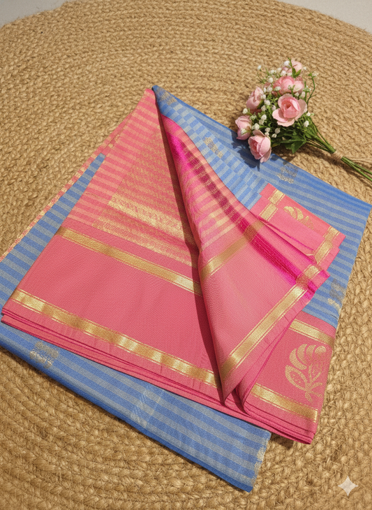 Vasundara Semi Soft Kanchi Silk Saree