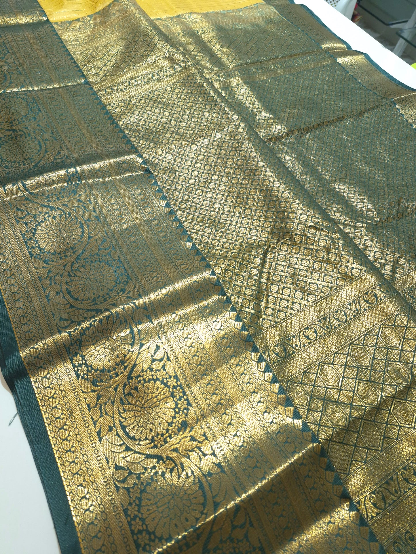 Premium Quality Semi Gadwal Silk Saree with grand weaving