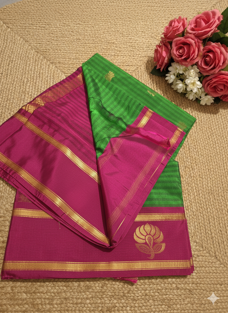 Vasundara Soft Semi Kanchi Silk Saree