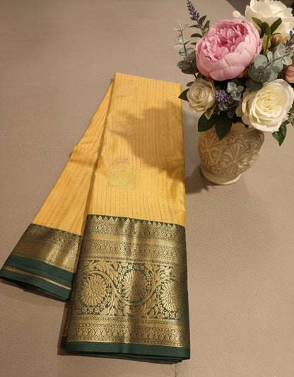 Premium Quality Semi Gadwal Silk Saree with grand weaving