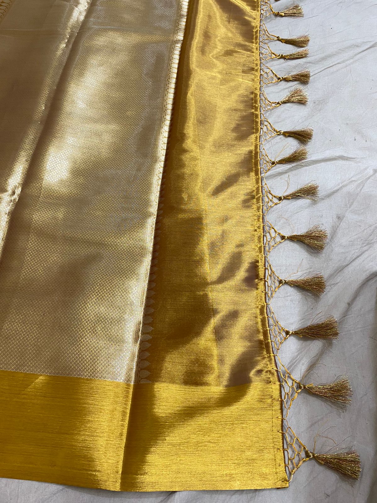 Celebrity Inspired Banarasi Soft Silk with Rich Gold Borders
