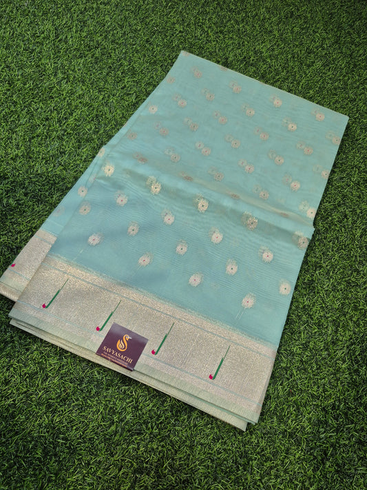 Chanderi silk with Paithani weaving