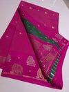 Pink Chiniya Silk Saree with allover weaving butis